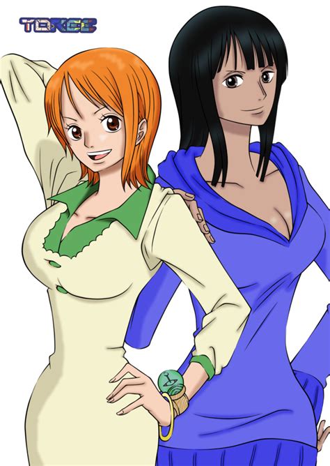 nami sexy|Nami x robin .